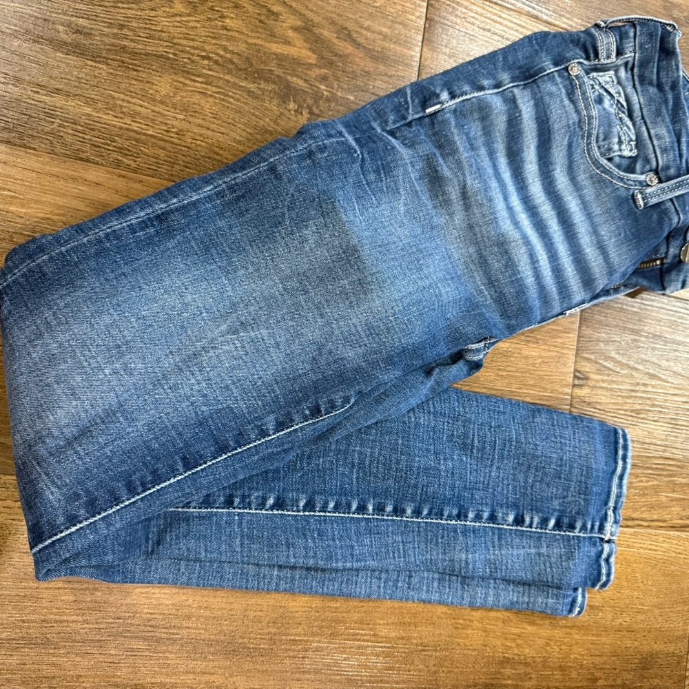 Buckle Women's Skinny Jeans - Dark Blue